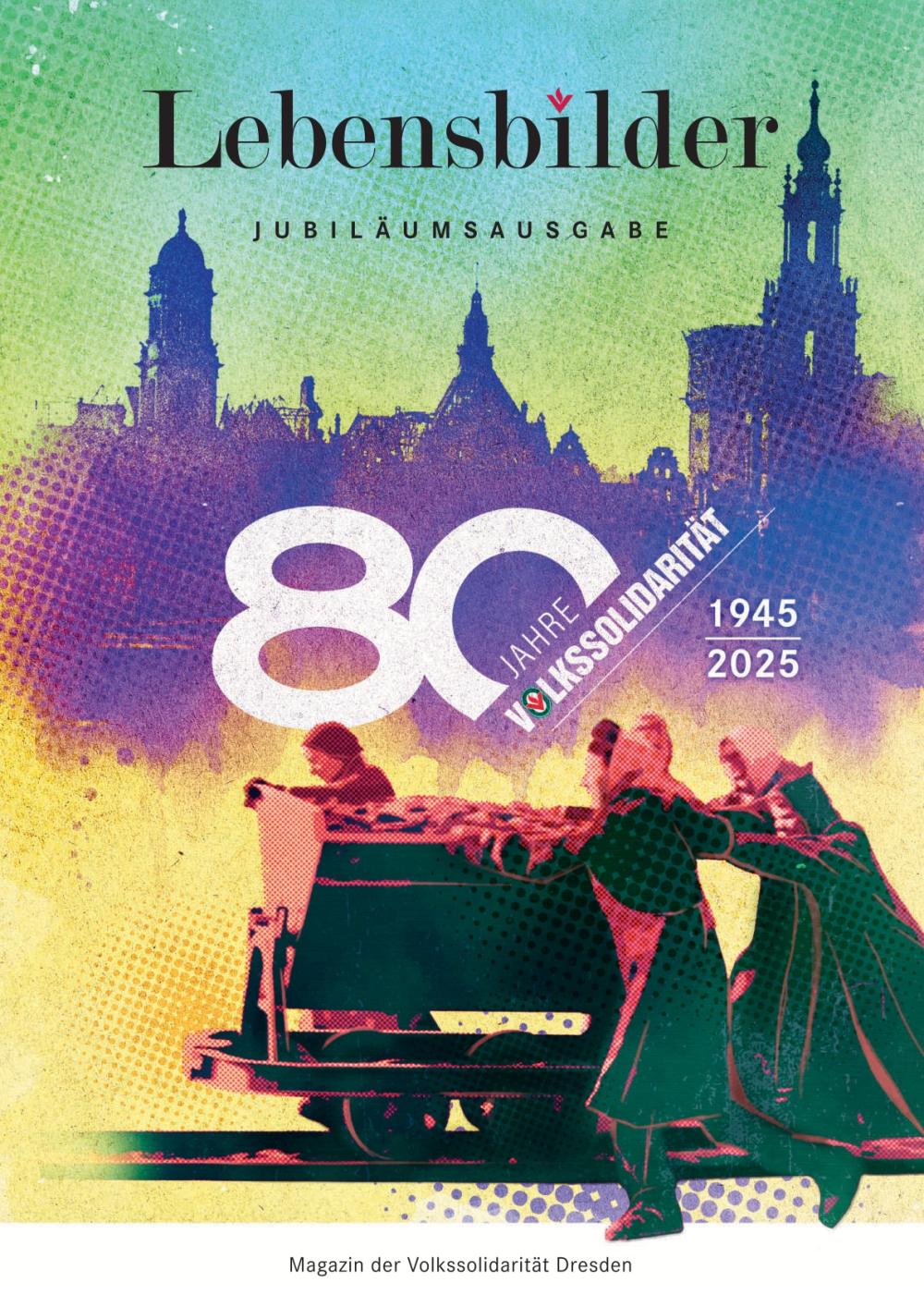 Cover Jubiläumsausgabe 80 Jahre Volkssolidarität Dresden