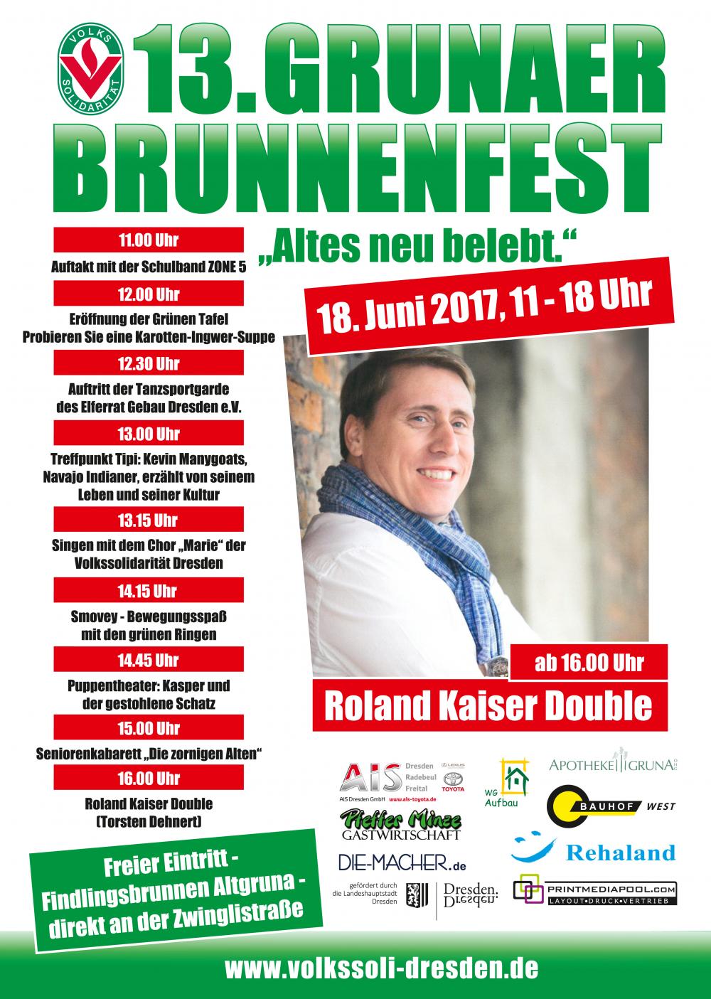 Grunaer Brunnenfest Volkssolidarität Dresden
