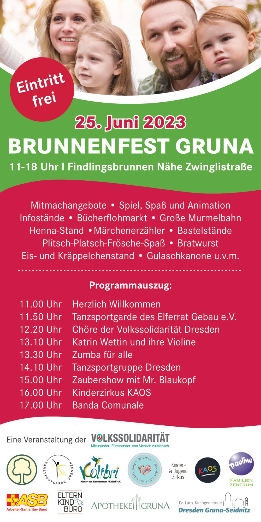 Programm Brunnenfest Gruna Teil 2