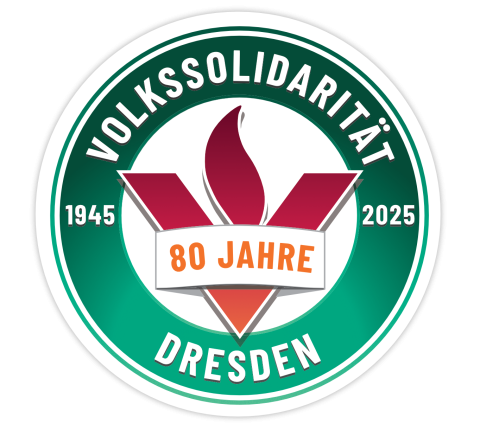Logo 80 Jahre Volkssolidarität Dresden Logo 80 Jahre Volkssolidarität Dresden