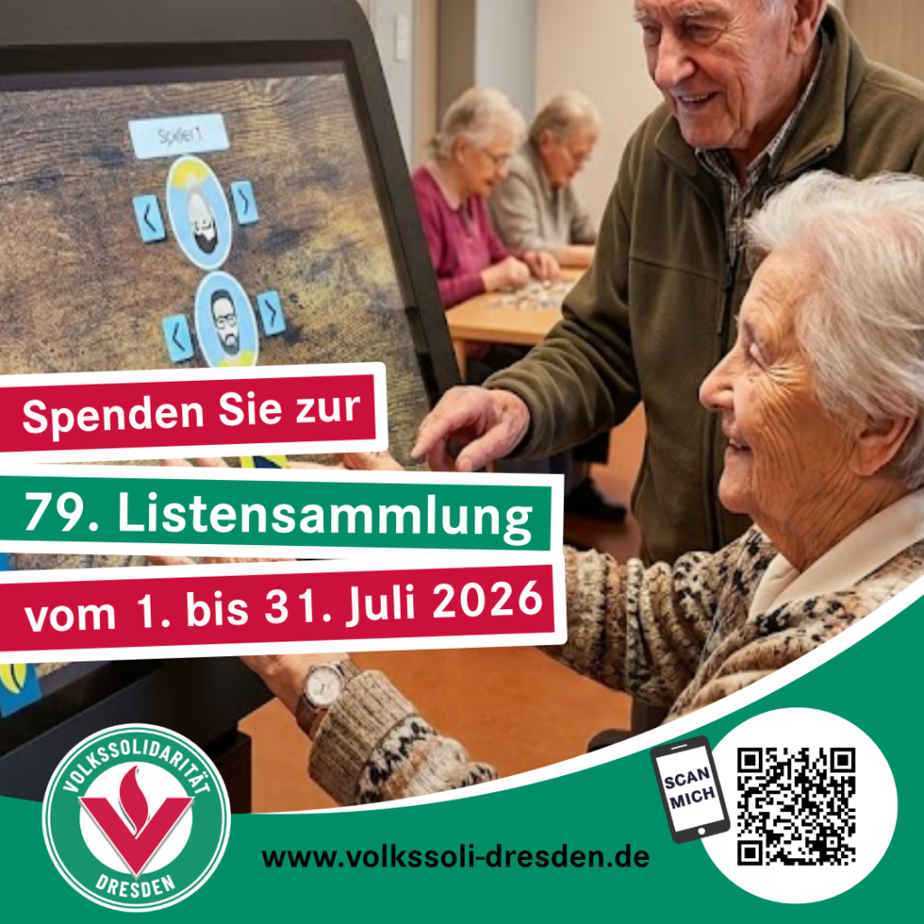 Spendenaktion der Volkssolidarität jährt sich zum 79. Mal, Mitglieder unterwegs zur 79. Listensammlung
