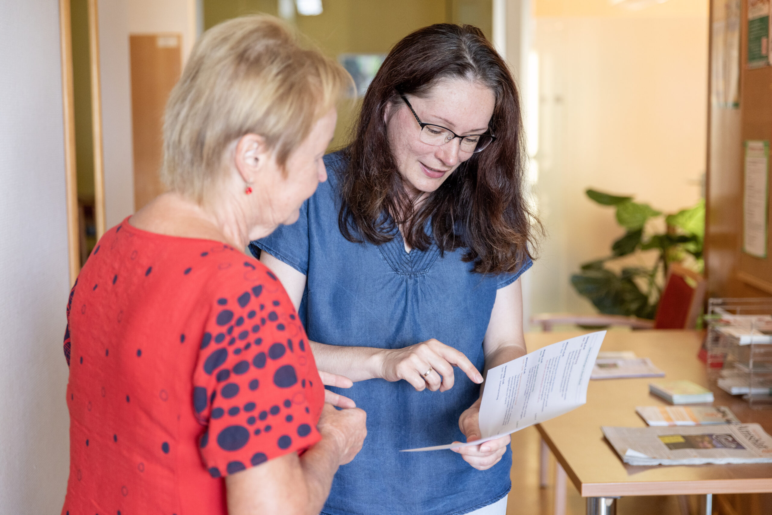 Leiterin Jana Baumgart im Gespräch