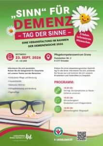 "Sinn" für Demenz - eine Veranstaltung im Rahmen der Demenzwoche 2026